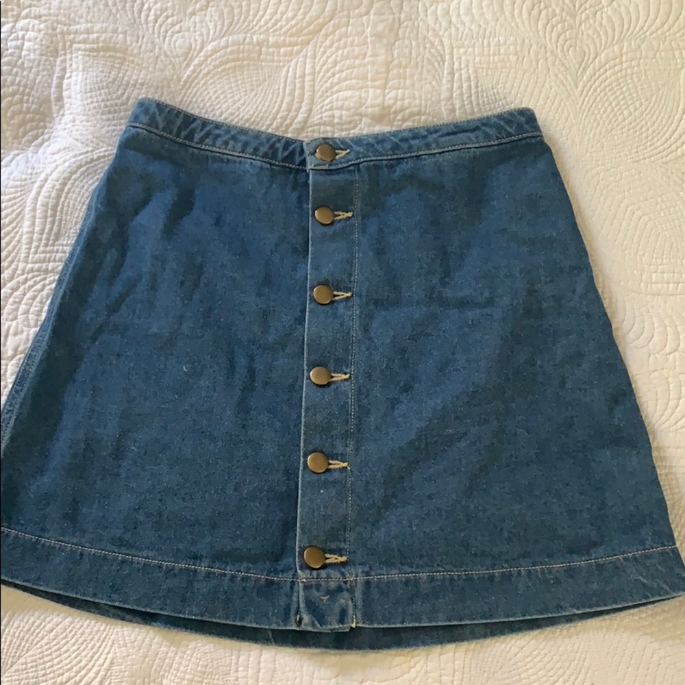 American Apparel denim circle skirt